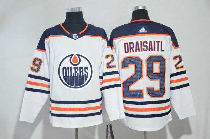 Men Edmonton Oilers #29 Leon Draisaitl White Adidas Hockey Stitched NHL Jerseys->new york rangers->NHL Jersey